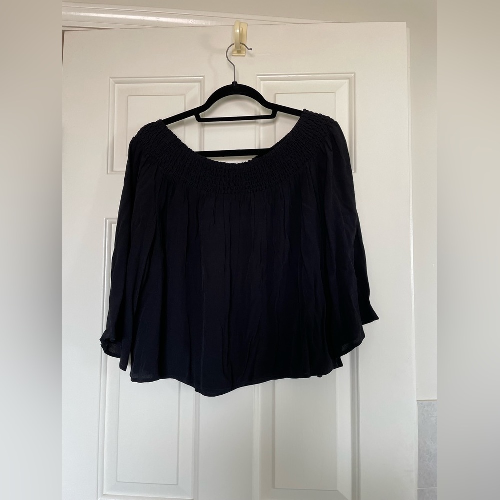 Talula Black Off-The-Shoulder Blouse